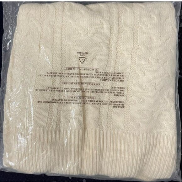 LuLaRoe Nadia XL Ivory Cable Knit Sweater Vest NWT | Preppy Layering, Neutral - Picture 3 of 9